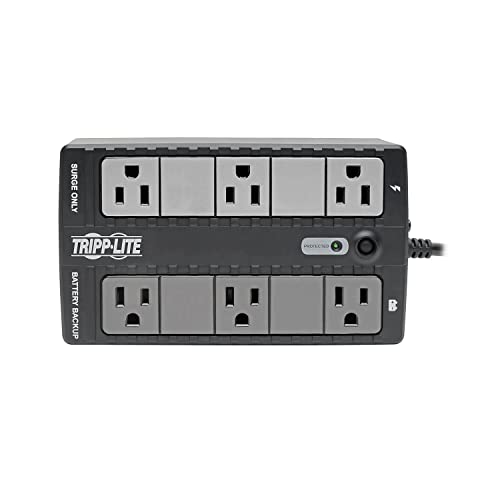 Tripp Lite TC-BC350 UPS 350VA 210w Desktop Wall Mount PC / Mac Battery Back Up Compact 50/60hz 120V 6 Outlets 5-15p