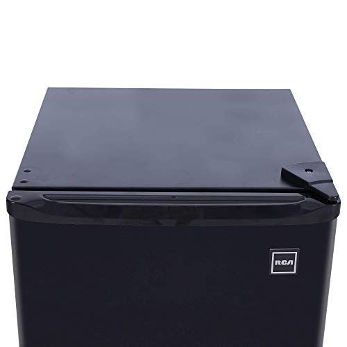 RCA RFR321-B-Black-COM RFR321-BLACK Mini Refrigerator, 3.2 Cu Ft Fridge,  Black, CU.FT