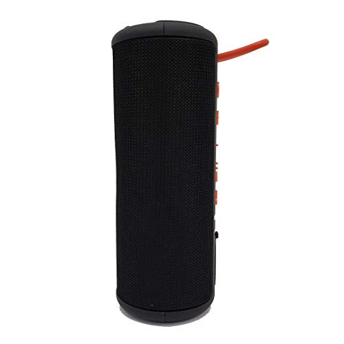 Sylvania SP953-BLACK Rubber-Finish Bluetooth Speaker with Cloth Trim (Black)