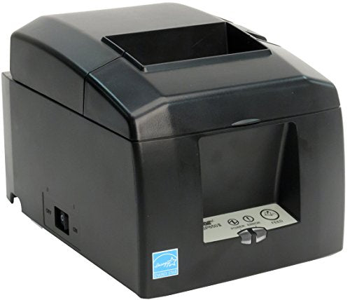 Star Micronics TSP654IIW Wi-Fi (WLAN) / USB/Ethernet (LAN) Thermal Receipt Printer with CloudPRNT, Cutter, and External Power Supply - Gray