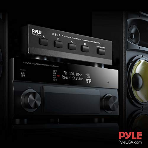 Pyle-Home Pss4 4-Channel High Power Stereo Speaker Selector