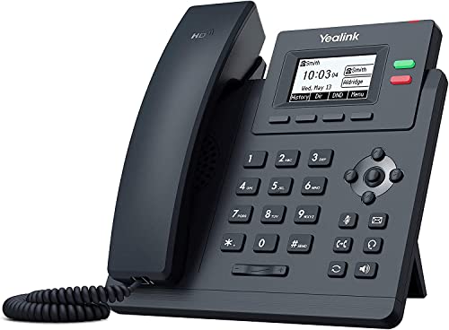 Yealink SIP-T31P Entry-Level IP Phone with 2 Lines & HD Voice (Power Adapter is NOT inclued)