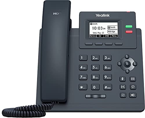 Yealink SIP-T31P Entry-Level IP Phone with 2 Lines & HD Voice (Power Adapter is NOT inclued)