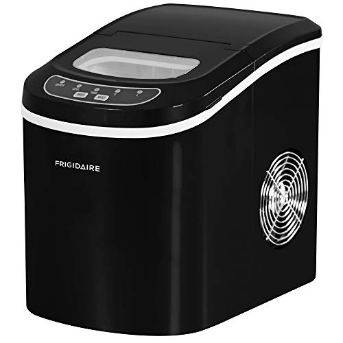 FRIGIDAIRE EFIC101-BLACK Portable Compact Maker, 26 lb per Day, Ice Making Machine, Black