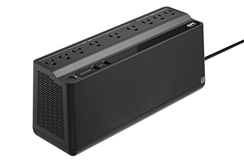 APC UPS Battery Backup & Surge Protector with USB Charger, 850VA, Back-UPS (BE850M2), Black