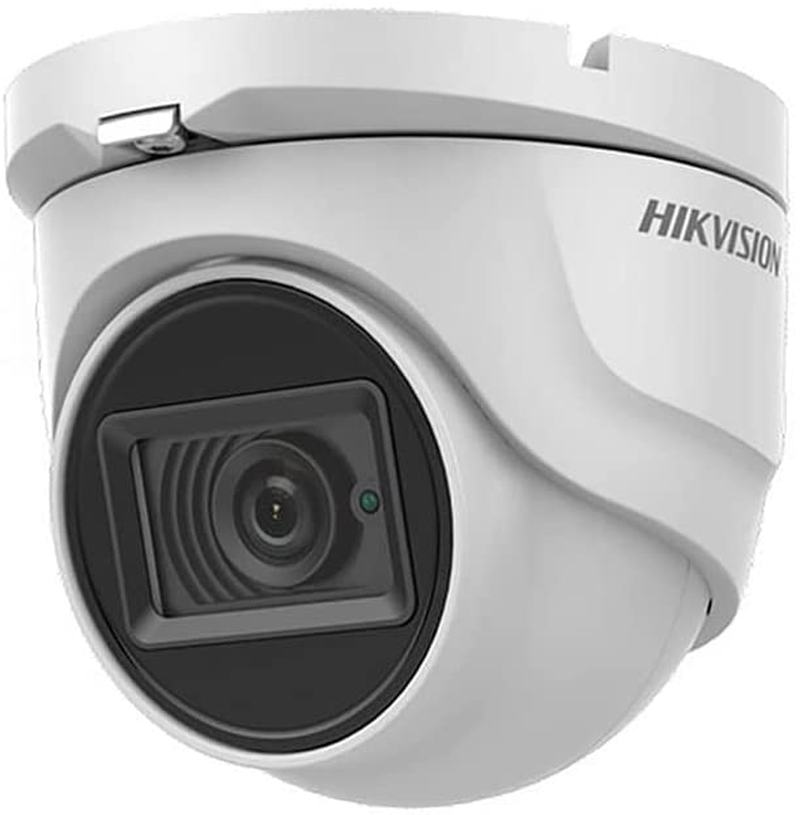 Hikvision DS-2CE76H0T-ITMF 5MP Turbo HD Analog IR Outdoor Mini-Dome Security Camera with 2.8Mm Fixed Lens, BNC Connector, DC12V